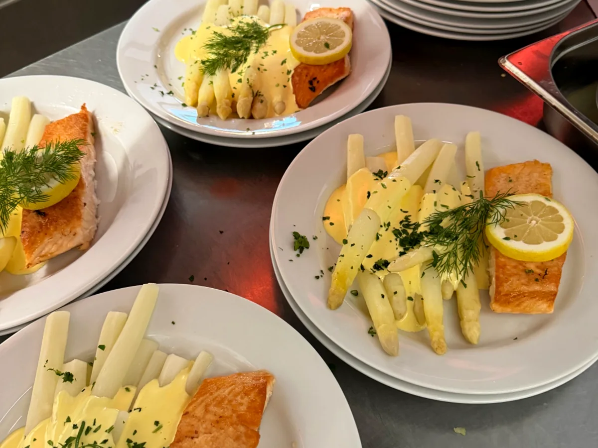 Lachs mit Spargel